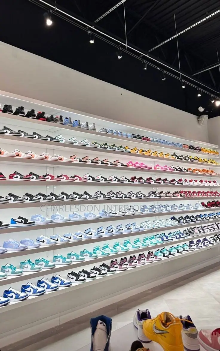 Quality P. O .P Shoe Rack Designer Installation