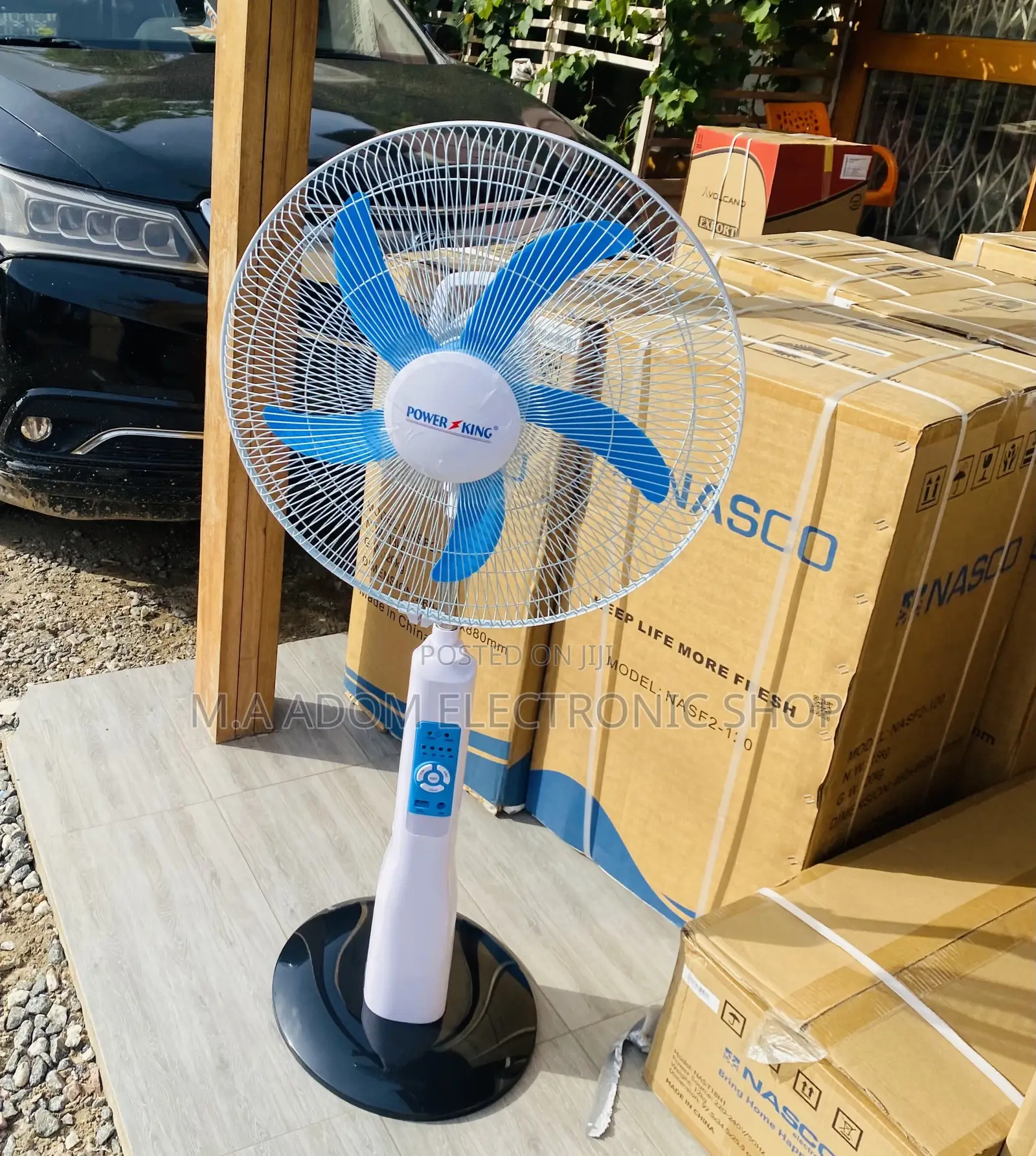 Affordable Power King Rechargeable 18”Electric Standing Fan.