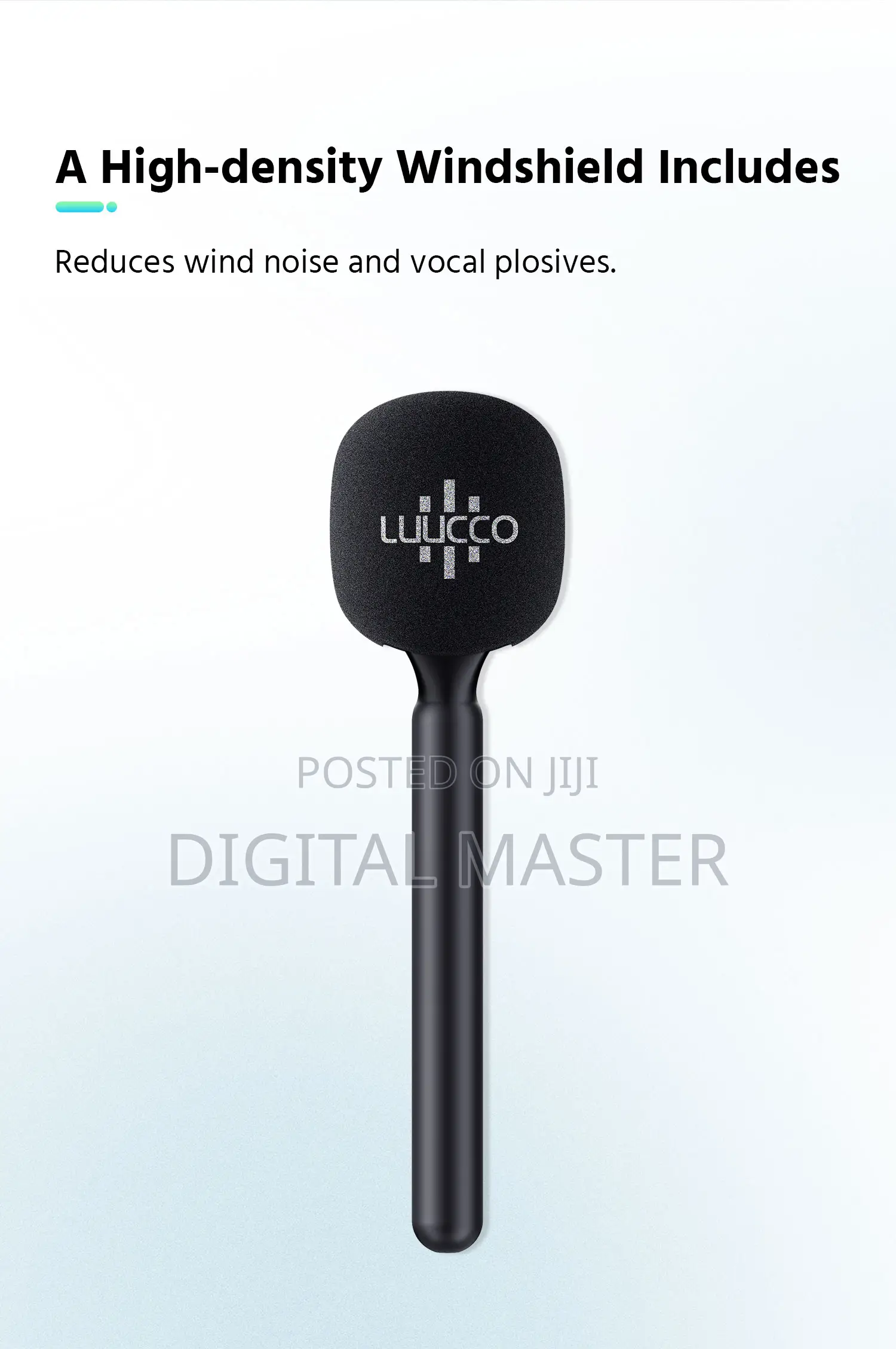 Luucco Wirefree Mini Wireless Microphone Handheld Adapter
