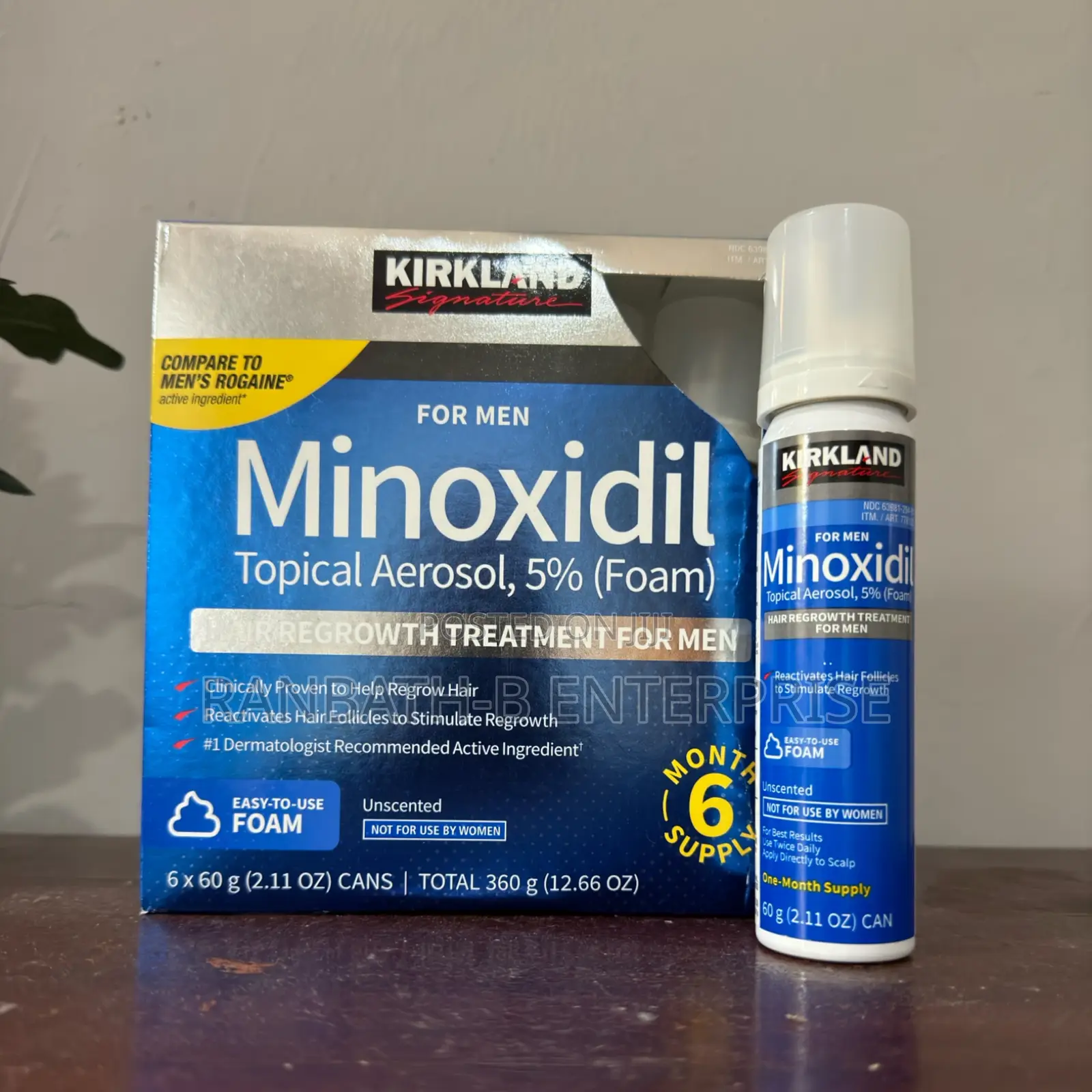 Original 5% Minoxidil Foam for Beard and Baldness