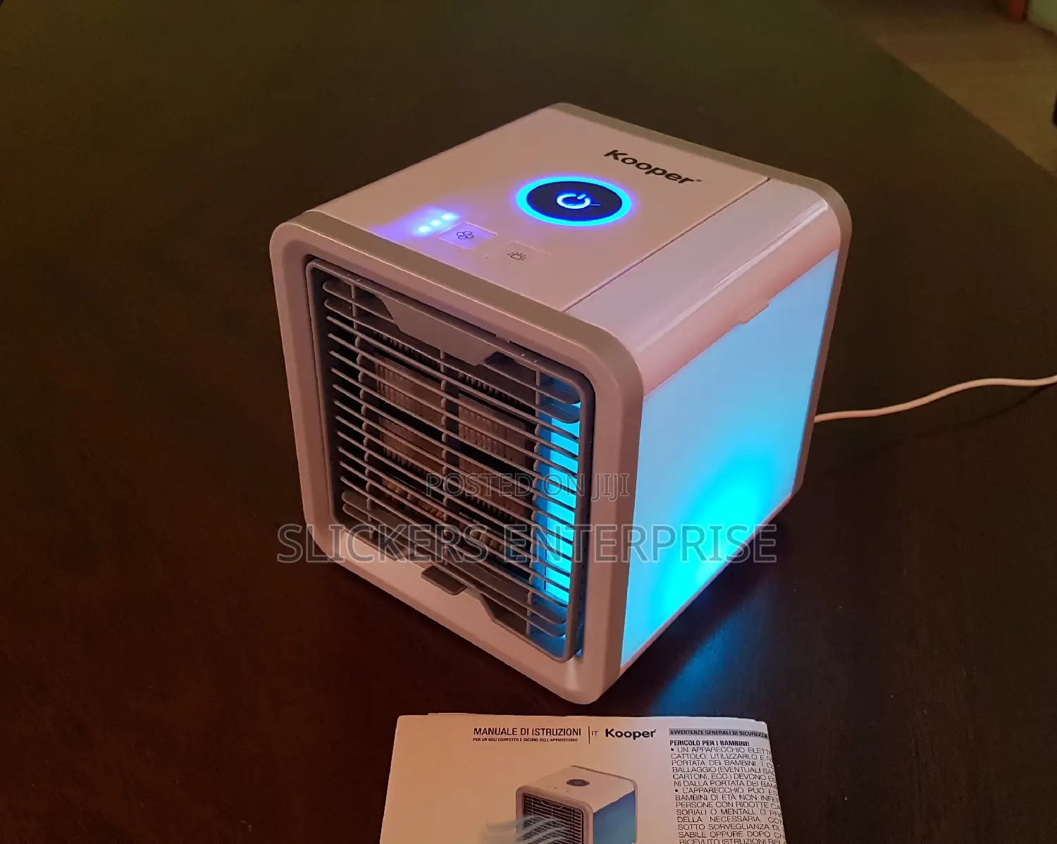 Decorative Mini Air Cooler and Bedside Lamp