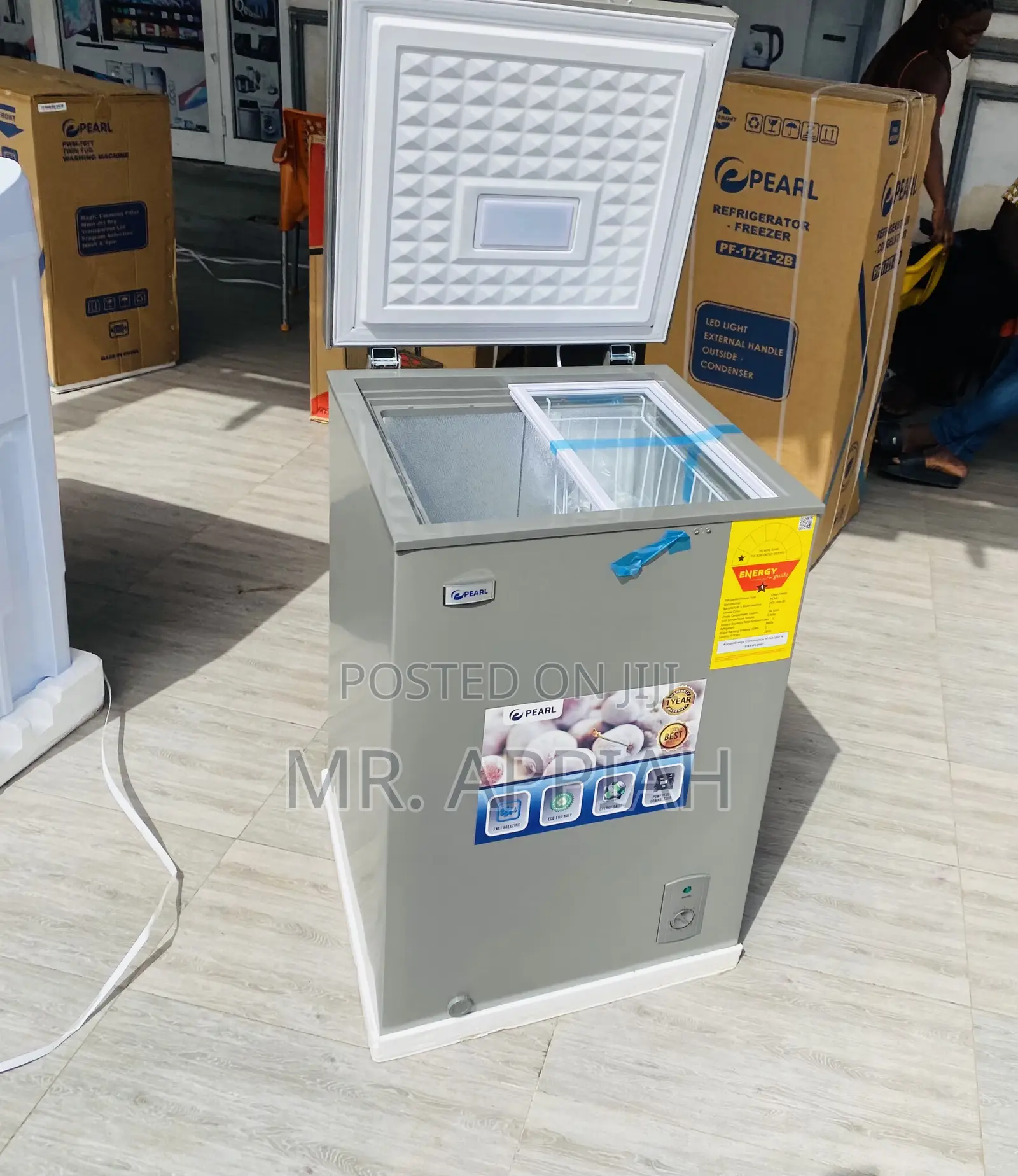 Single Door Electric Chest Freezer(Pearl PCF-127)100ltr