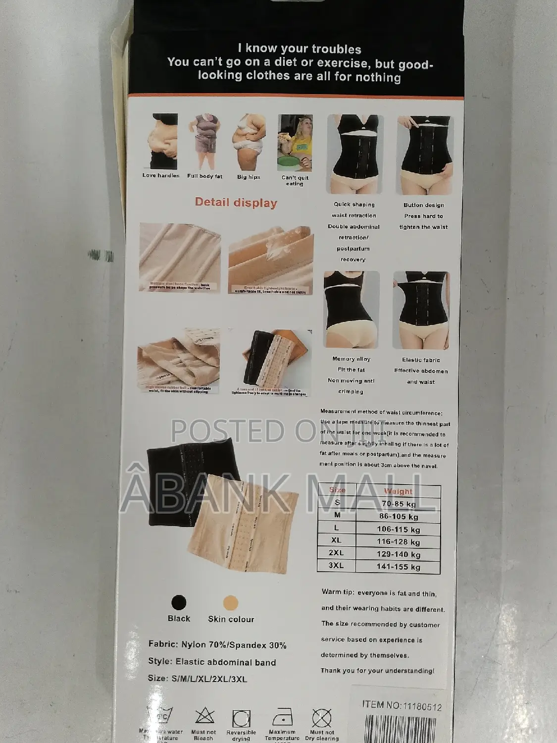Slim Waist Body Plastic Belt