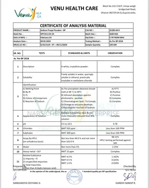 Sodium Propyl Paraben