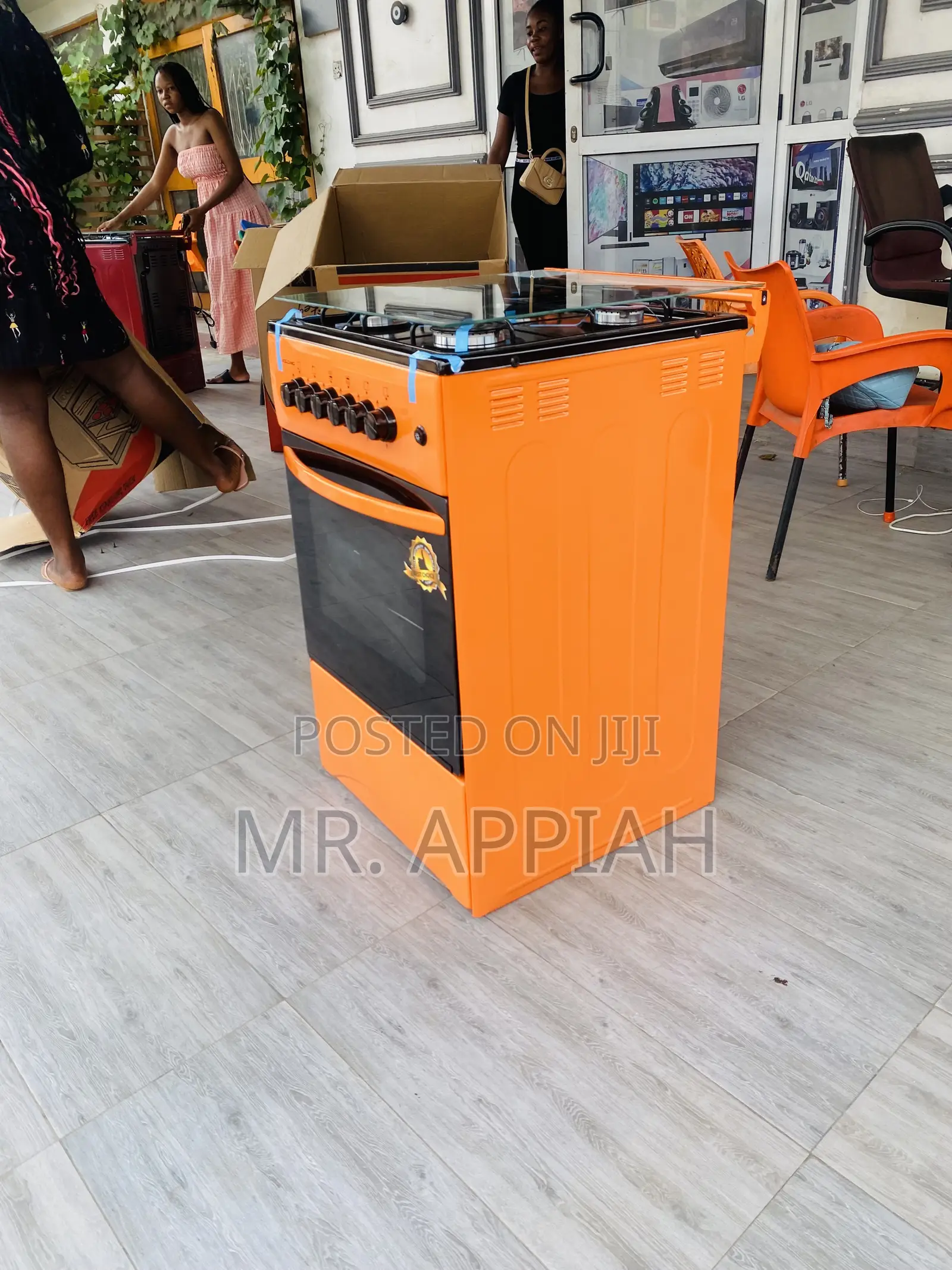 Purchase Classic Volcano 50x50 4 Gas Burner + Oven(Orange).