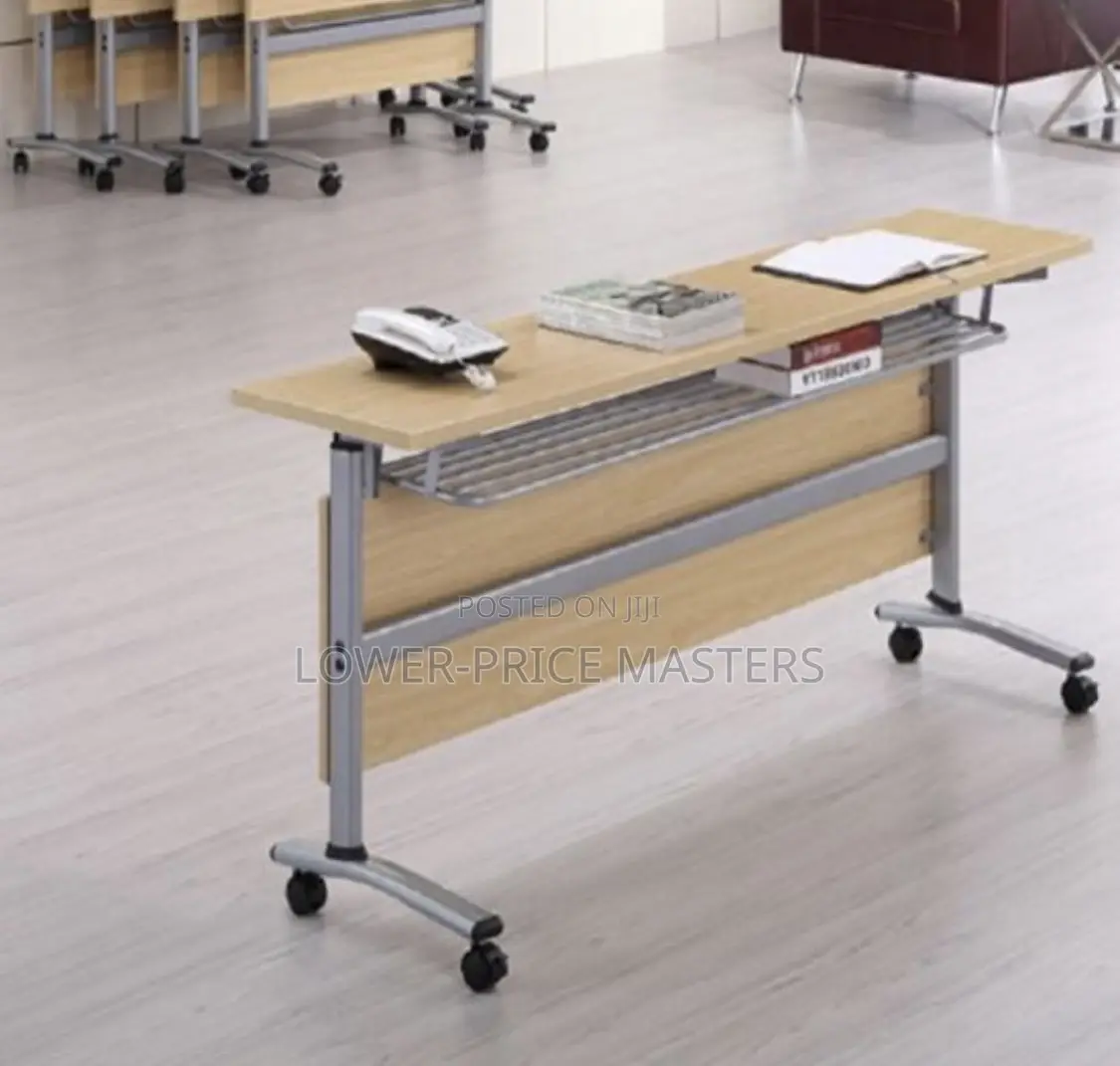 Office / Learning Conference Computer Table With Lock Wheels
