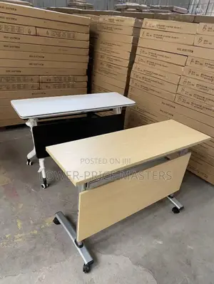 Office / Learning Conference Computer Table With Lock Wheels