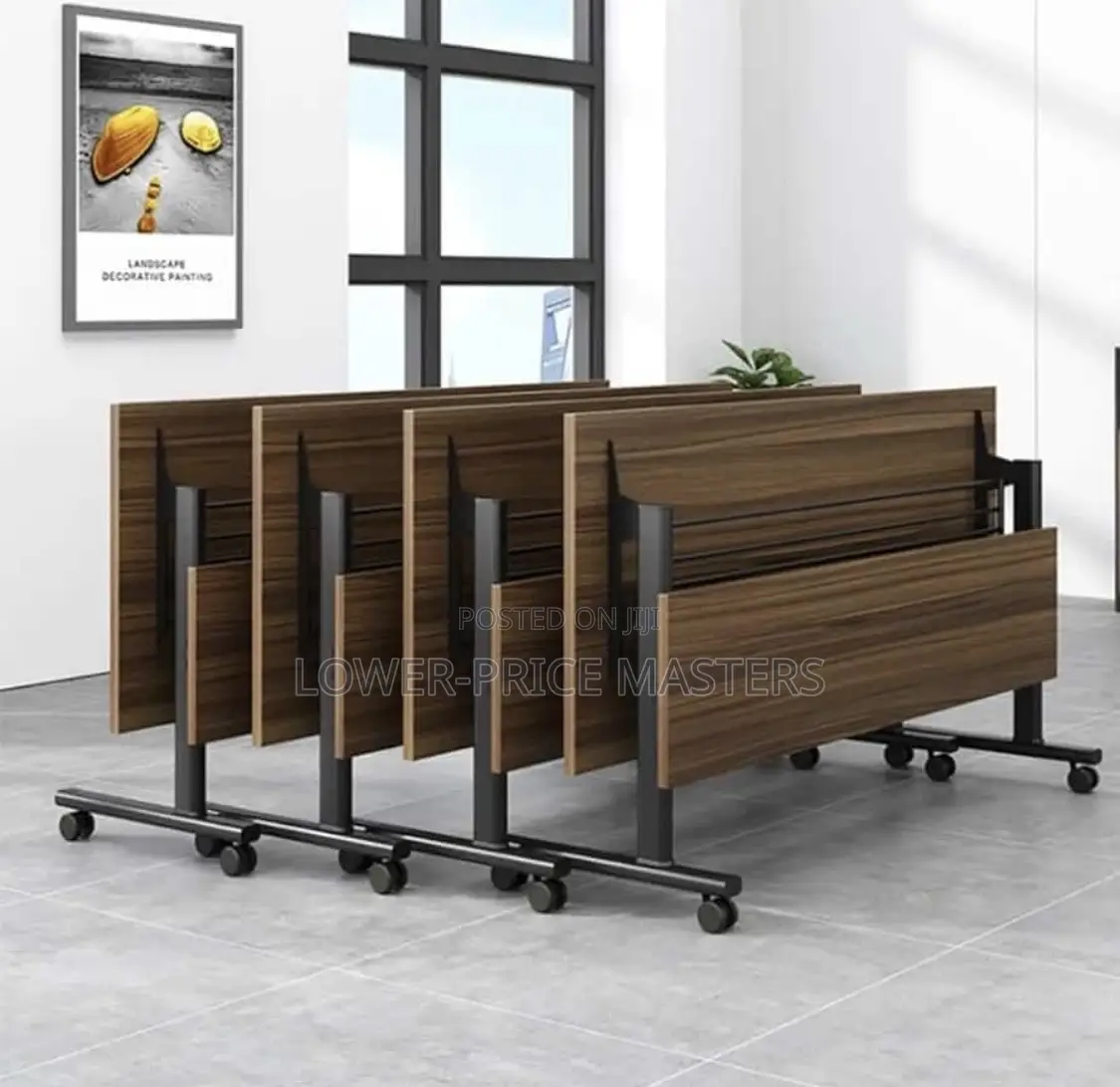 Office / Learning Conference Computer Table With Lock Wheels