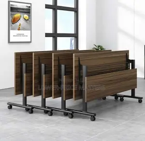 Office / Learning Conference Computer Table With Lock Wheels