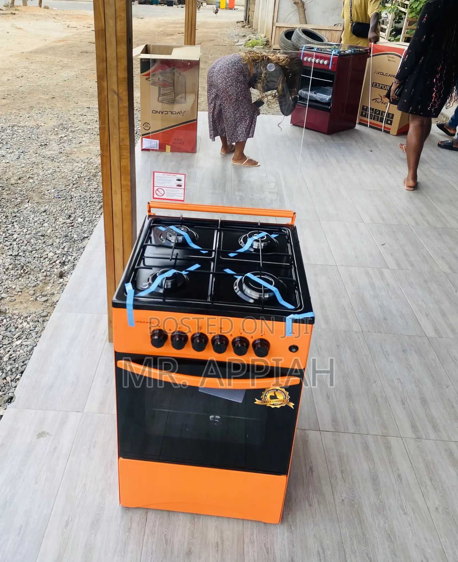 Purchase Adorable Volcano 50x50 4 Gas Burner(Orange).