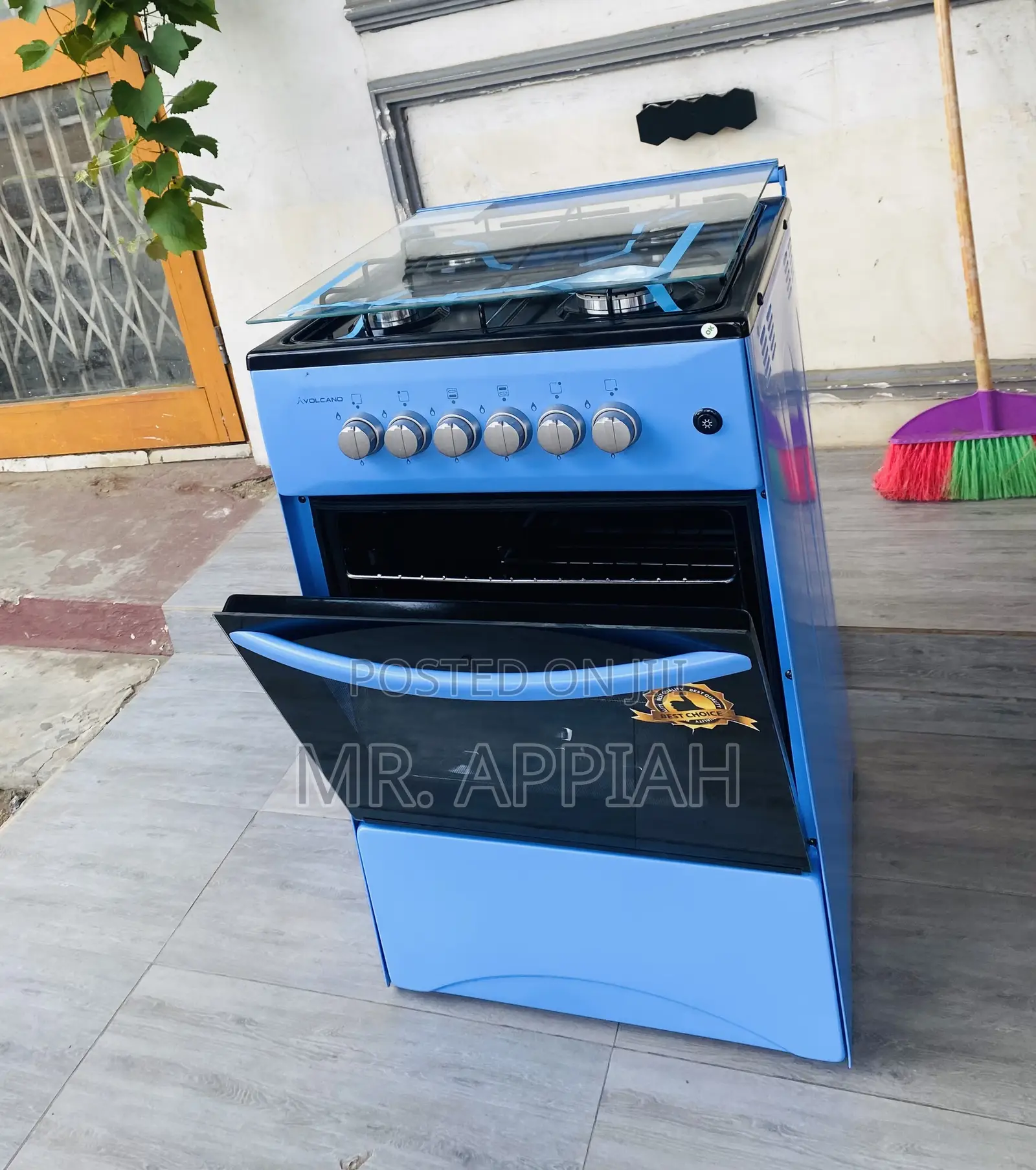 Shop Volcano Oven and Grill 4 Gas Burner(Blue).