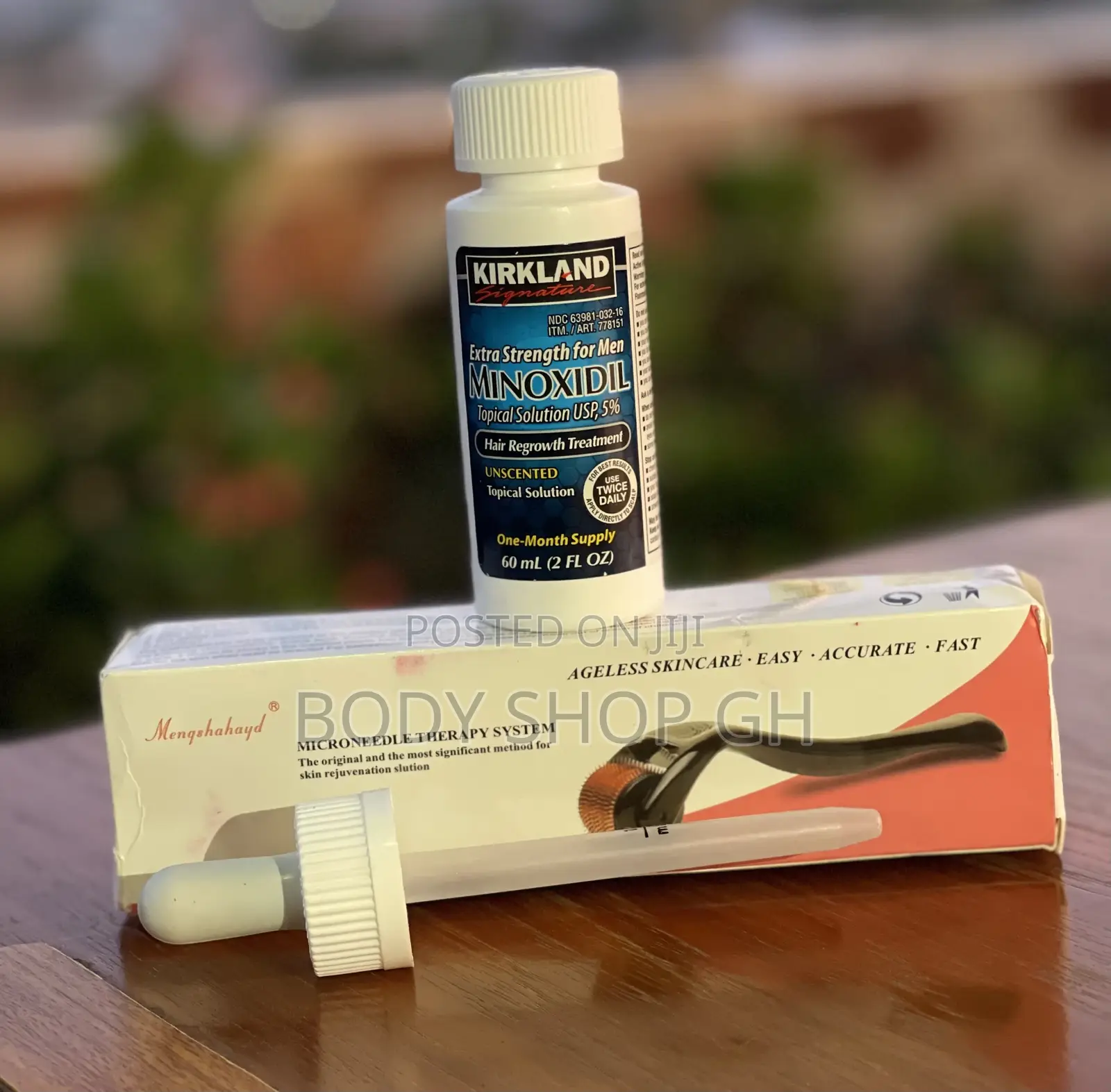 Kirkland Minoxidil + Derma Roller Hair Regrowth Pack