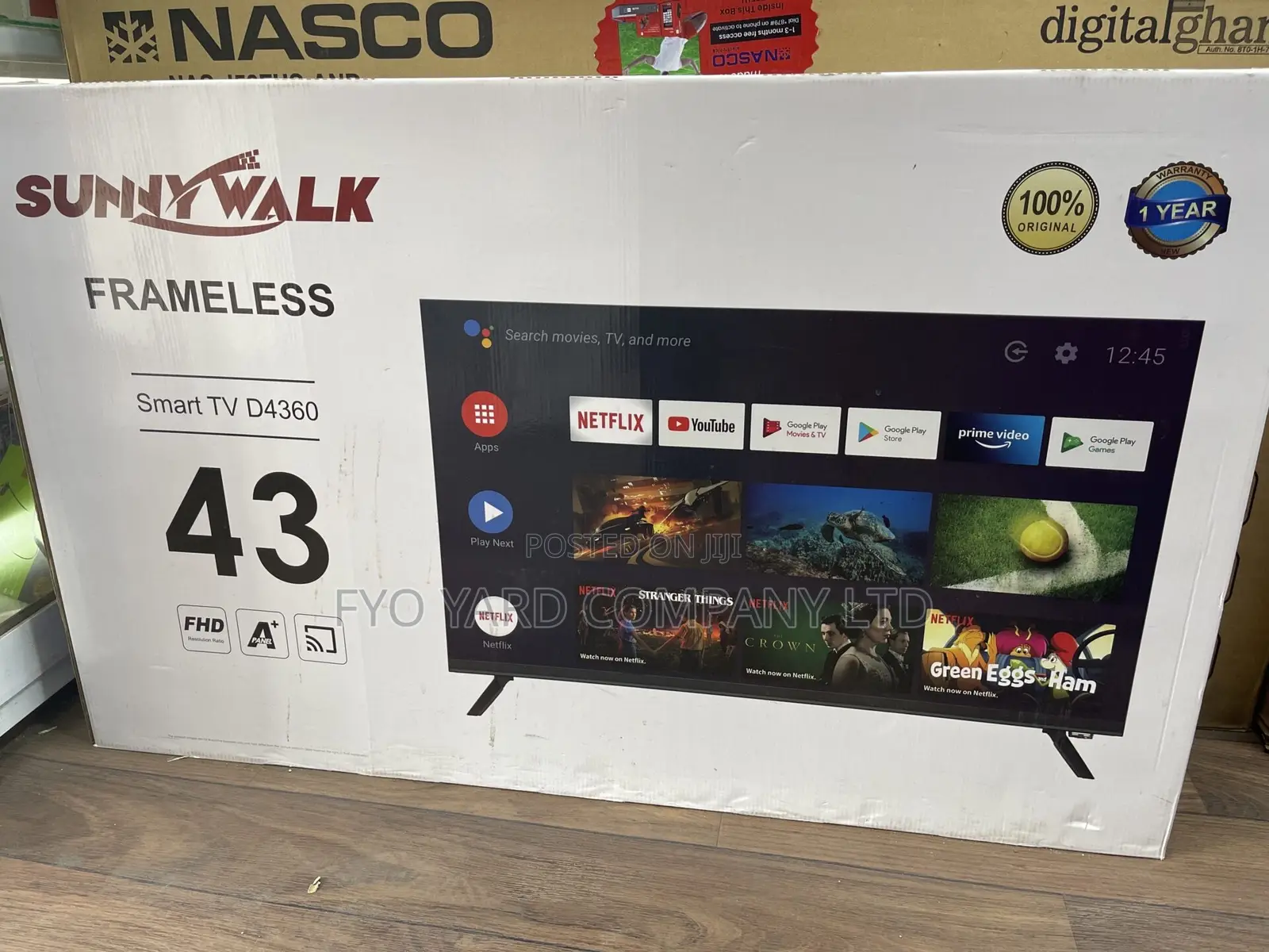 Sunnywalk 43′′ Full HD Android Smart Bluetooth TV