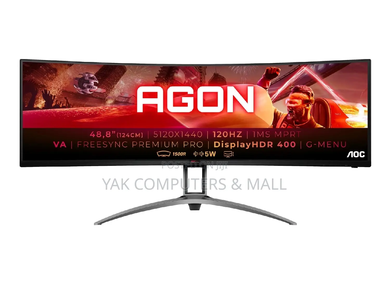 49 Inch Resolution 165hz Aoc Gaming and Graphics Monitor