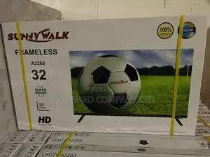 Sunnywalk 32′′Frameless HD LED TV Vga, Usb, Hdmi, Digital TV