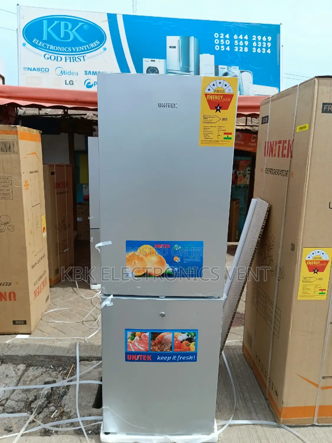 Unitek 156ltr Double Door Refrigerators 4stars