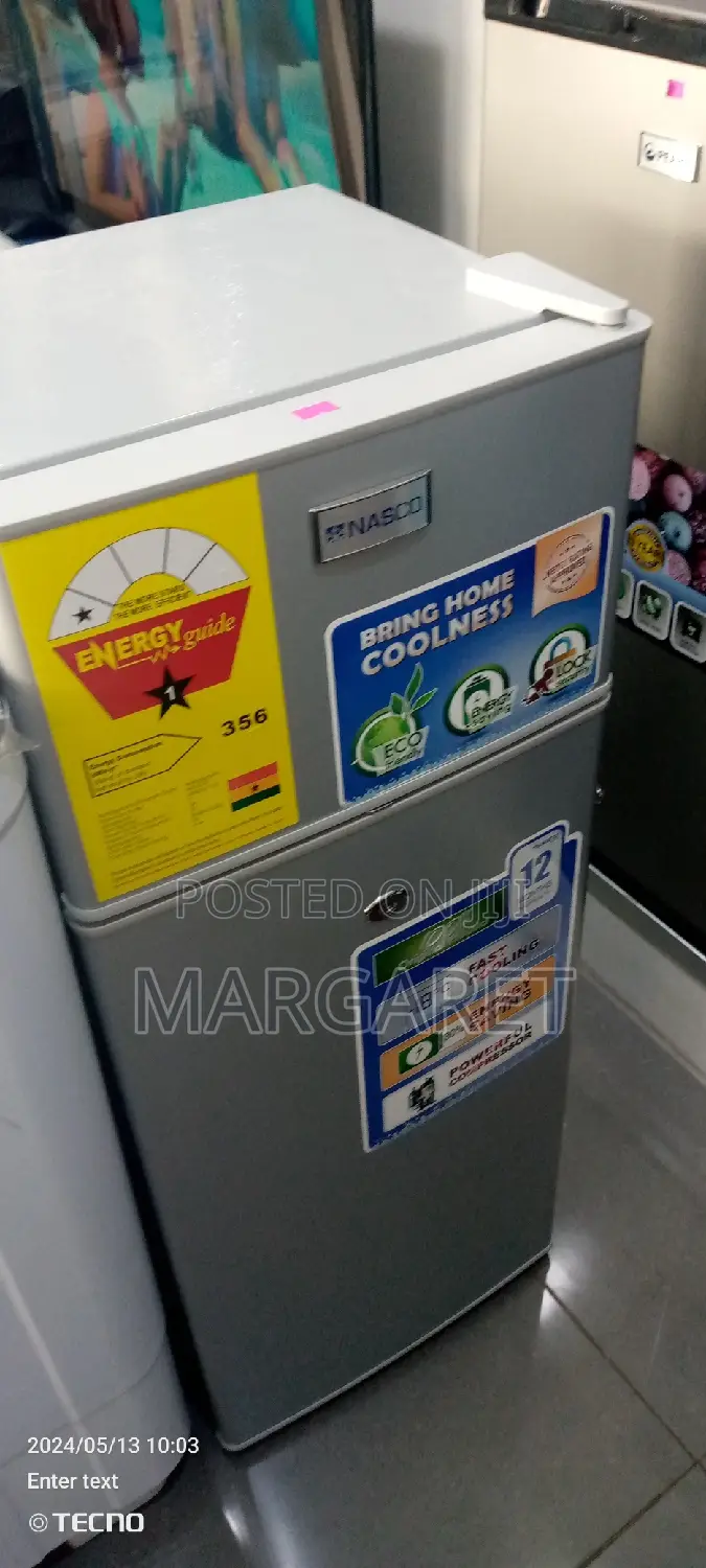 Nasco 85 Littres Double Door Fridge
