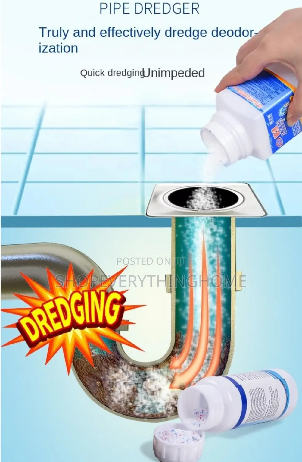 Super Drain Cleaner 268grams (Sinks,WC,Bathroom,Pipes)