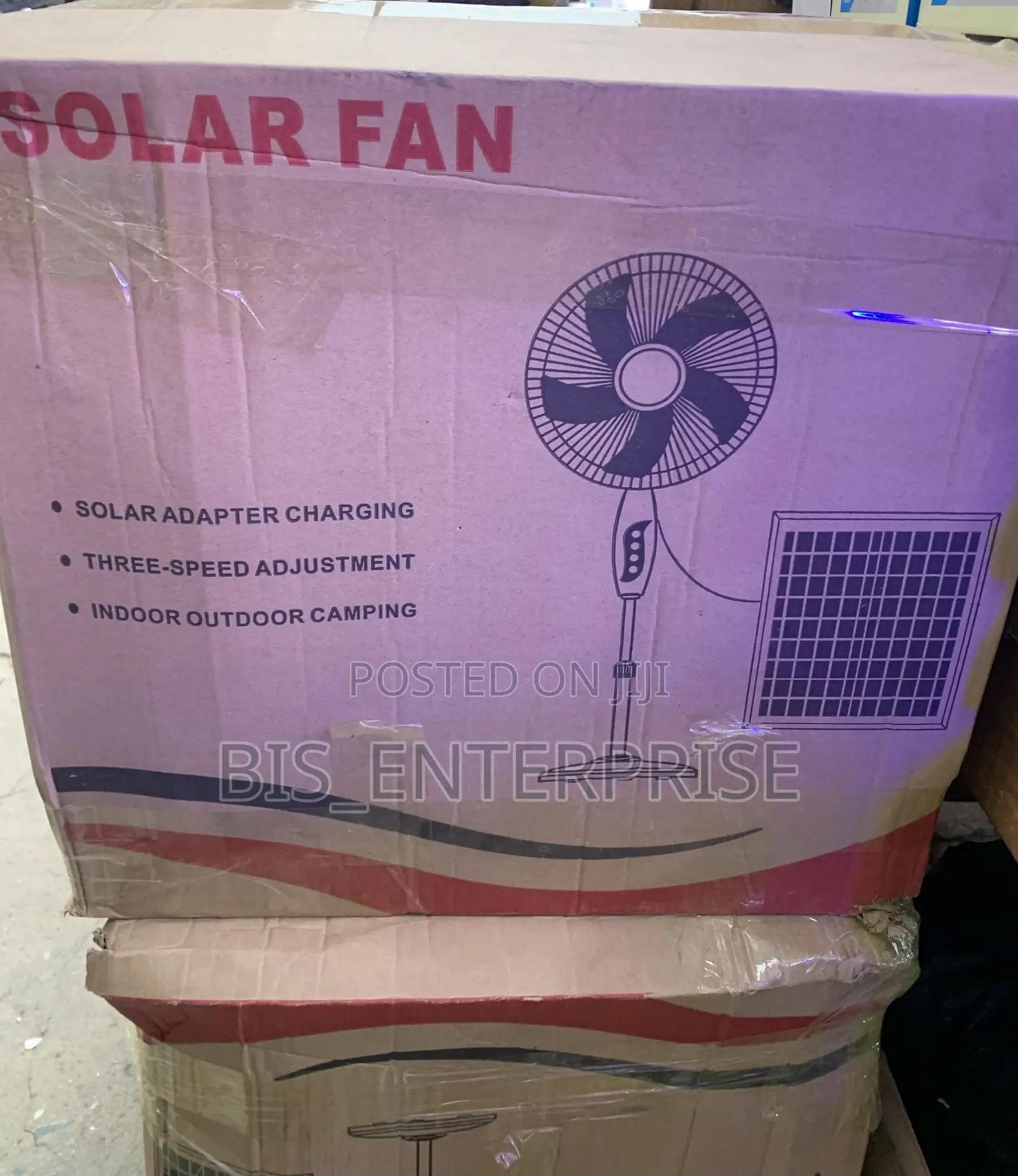 Solar and Rechargeable Fan