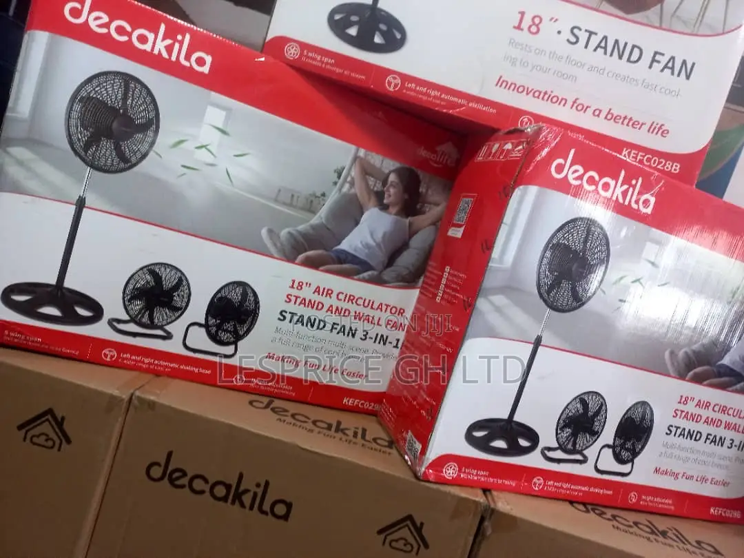 Decakila 18” Standing Fan Multifunction