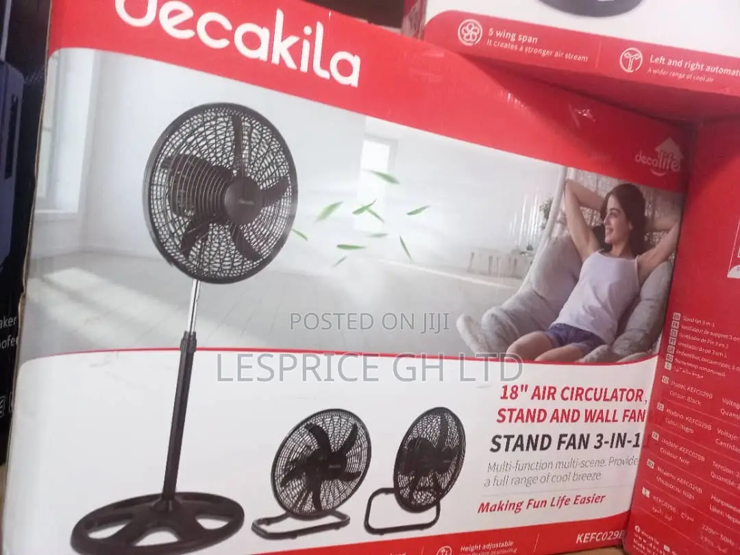 High Speed//Decakila 18” Standing Fan