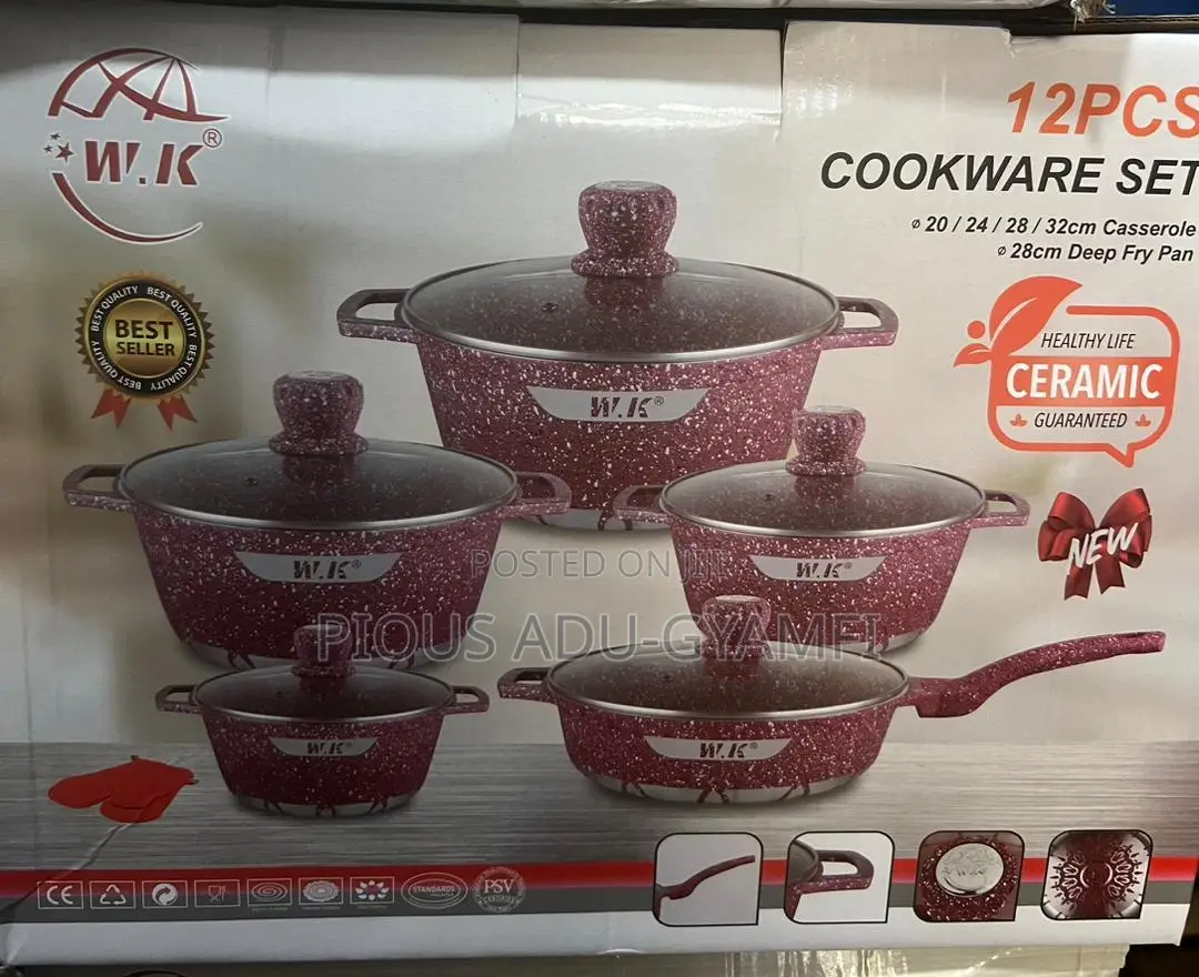 H.K 12pcs Cookware Set