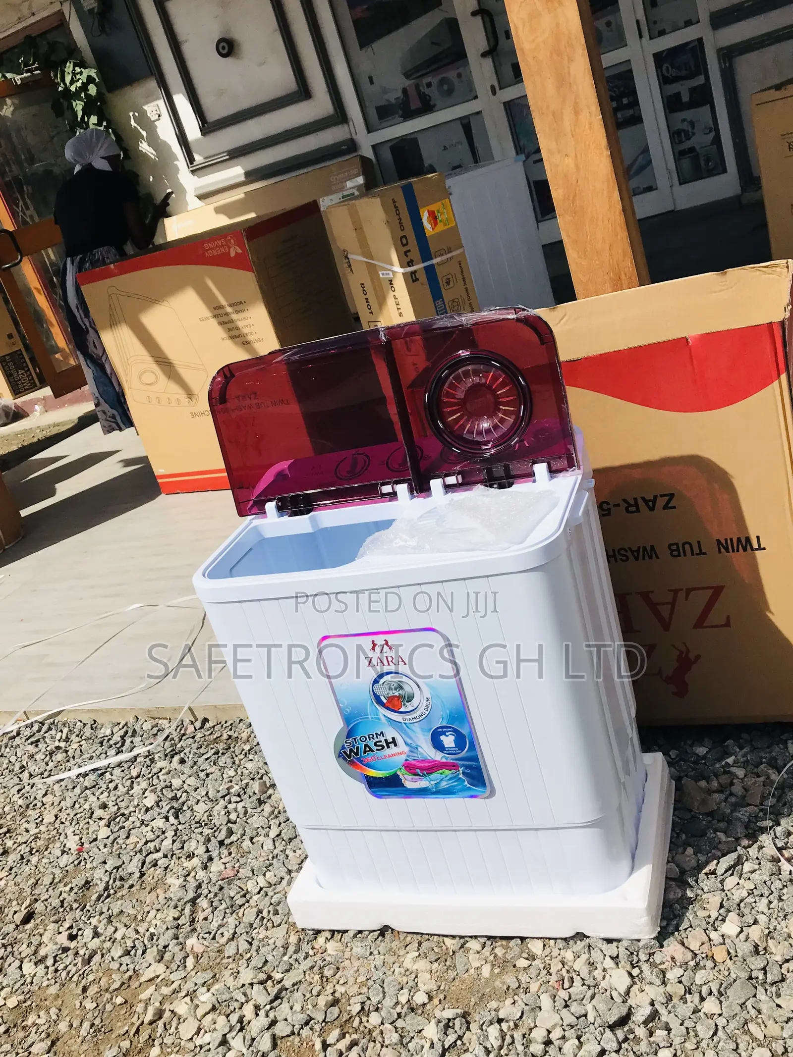 Red/White 5kg Topload Zara Semiautomatic Washingmachine