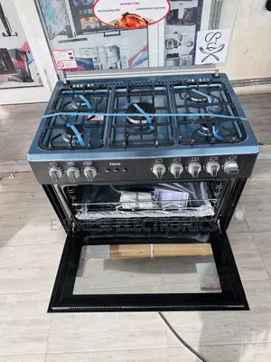 60/90 Gas Black Stove Rotisserie Grill 5burner