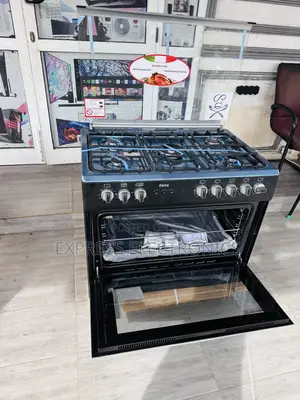 Easy Set Up Black Gas 5burner Oven Rotisserie 60/90