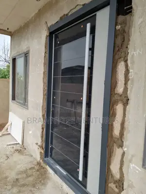 Brawny Top Tech. Pivotal Glass Security Door