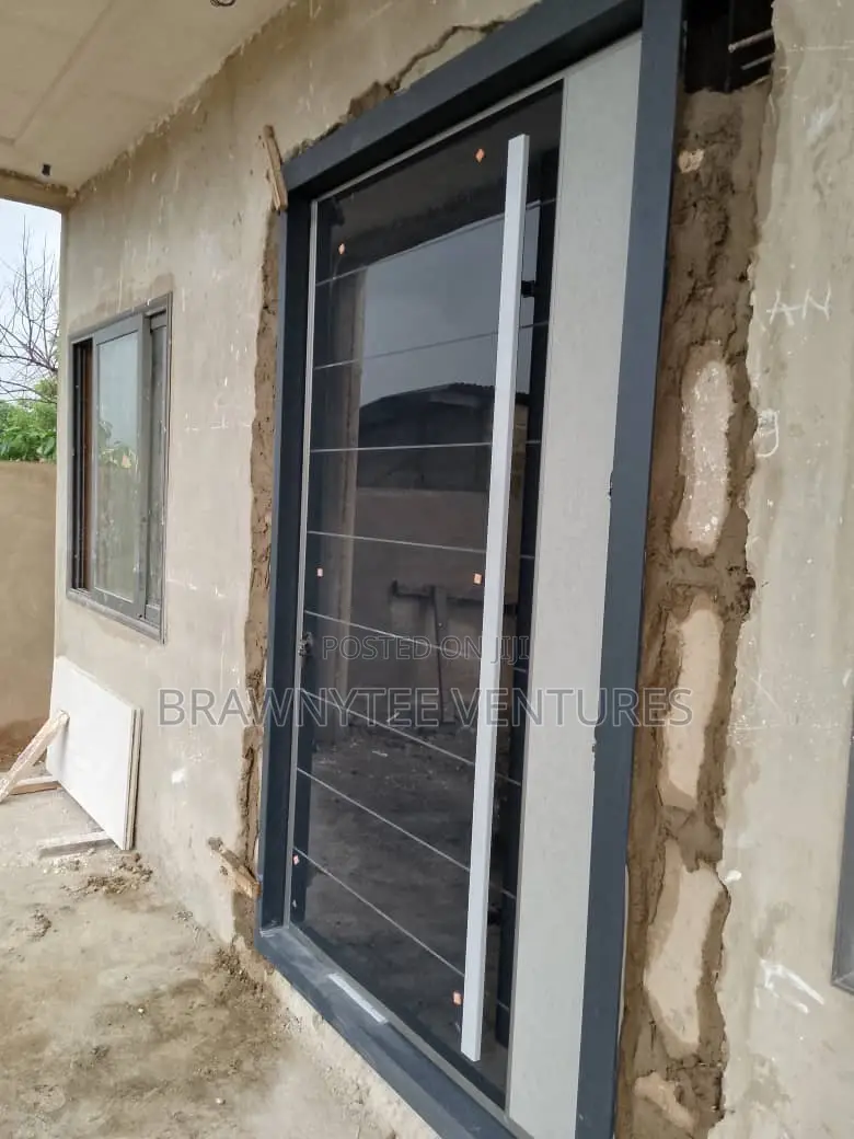 Brawny Top Tech. Pivotal Glass Security Door