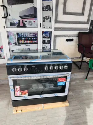 60/90 Gas Cooker Oven Grill 5burner Gas Black. 