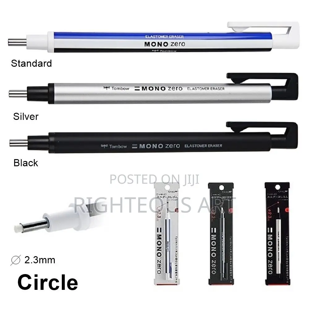 Tombow Monozero Eraser With 5pcs Refill Eraser