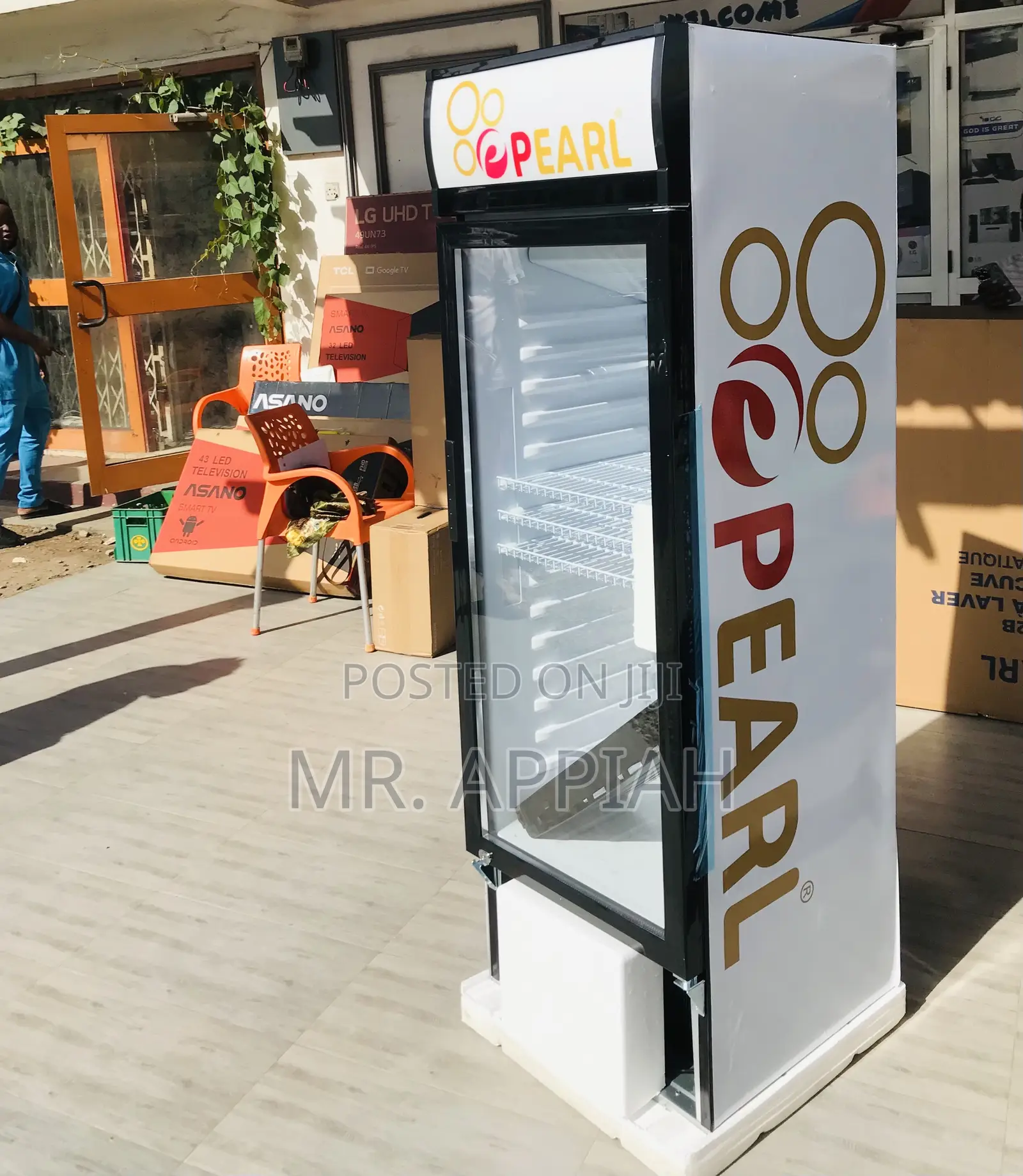Latest Pearl PVC-316 1 Door Electric Display Fridge(White)