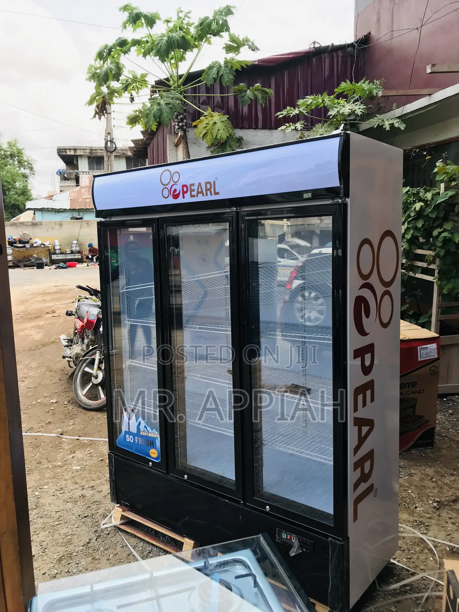 Shop Pearl PVC-150 Three Door Electric Beverage Cooler