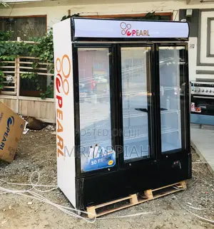 Durable Build Pearl PVC-150 3 Door Beverage Cooler.