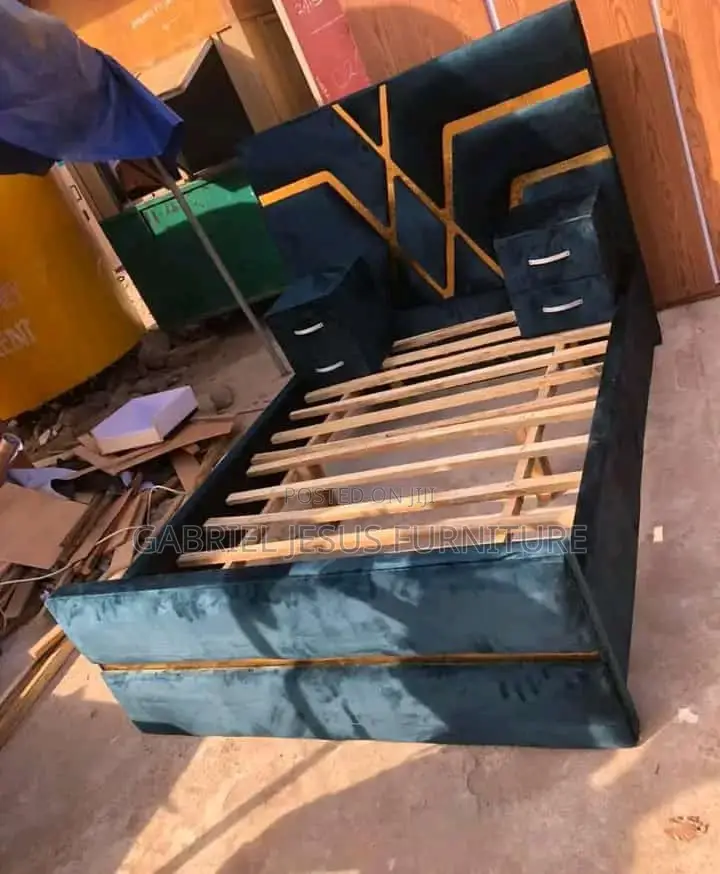 Double Bed Frame With Side Drawers