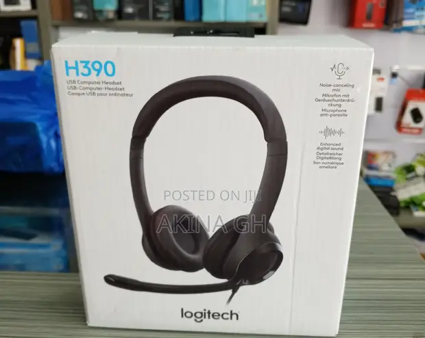 Logitech Usb Computer Headset H390 2