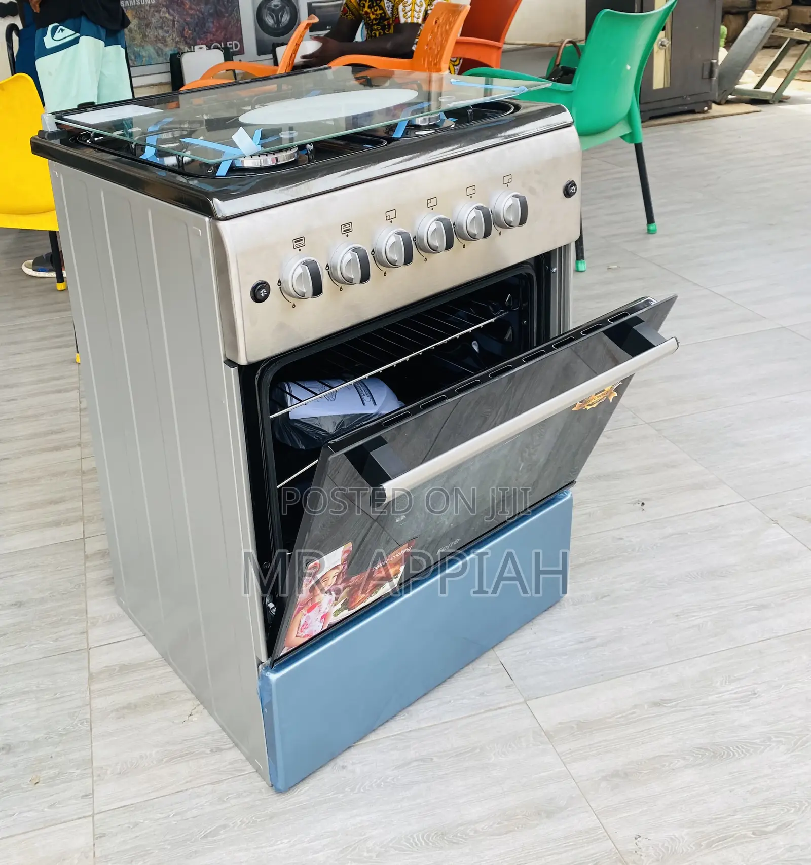 Classic Ferre 60x60 4 Gas Burner With Oven(Gray)New Line