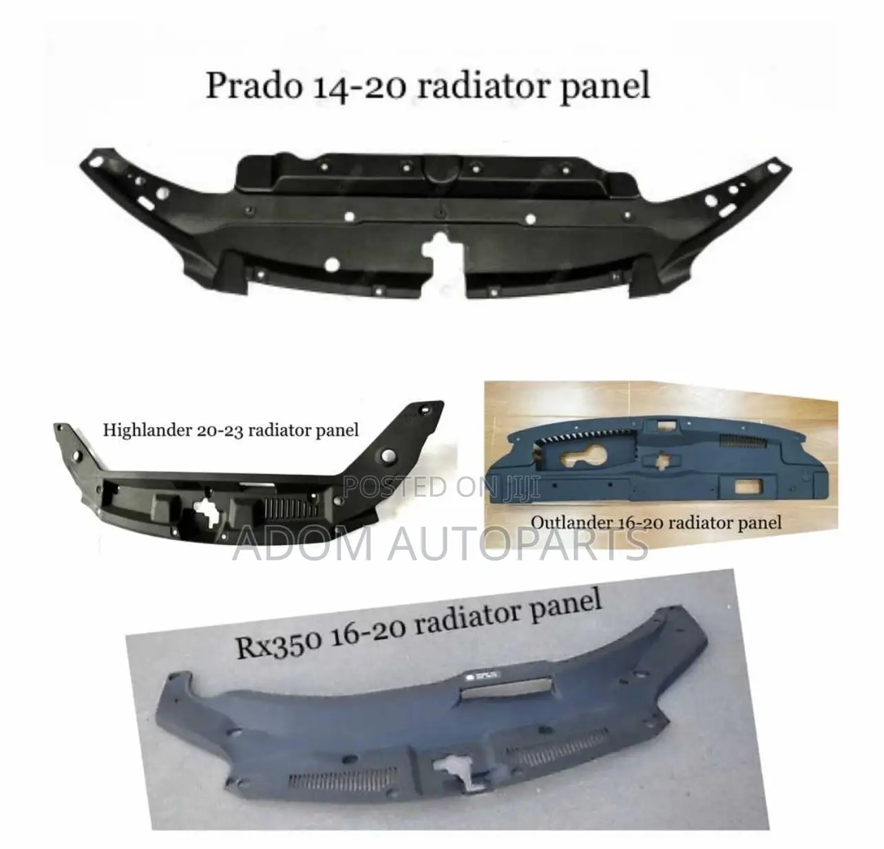 Prado Highlander Outlander RX350 Radiator Panel