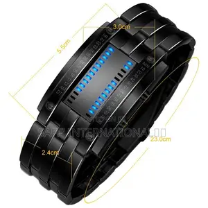 Luxury Lover's Waterproof Stainless Steel Binary Wristwatch!