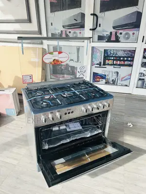 Get a New Sliver 60/90 Gas Cooker Oven 5burner Best Sale