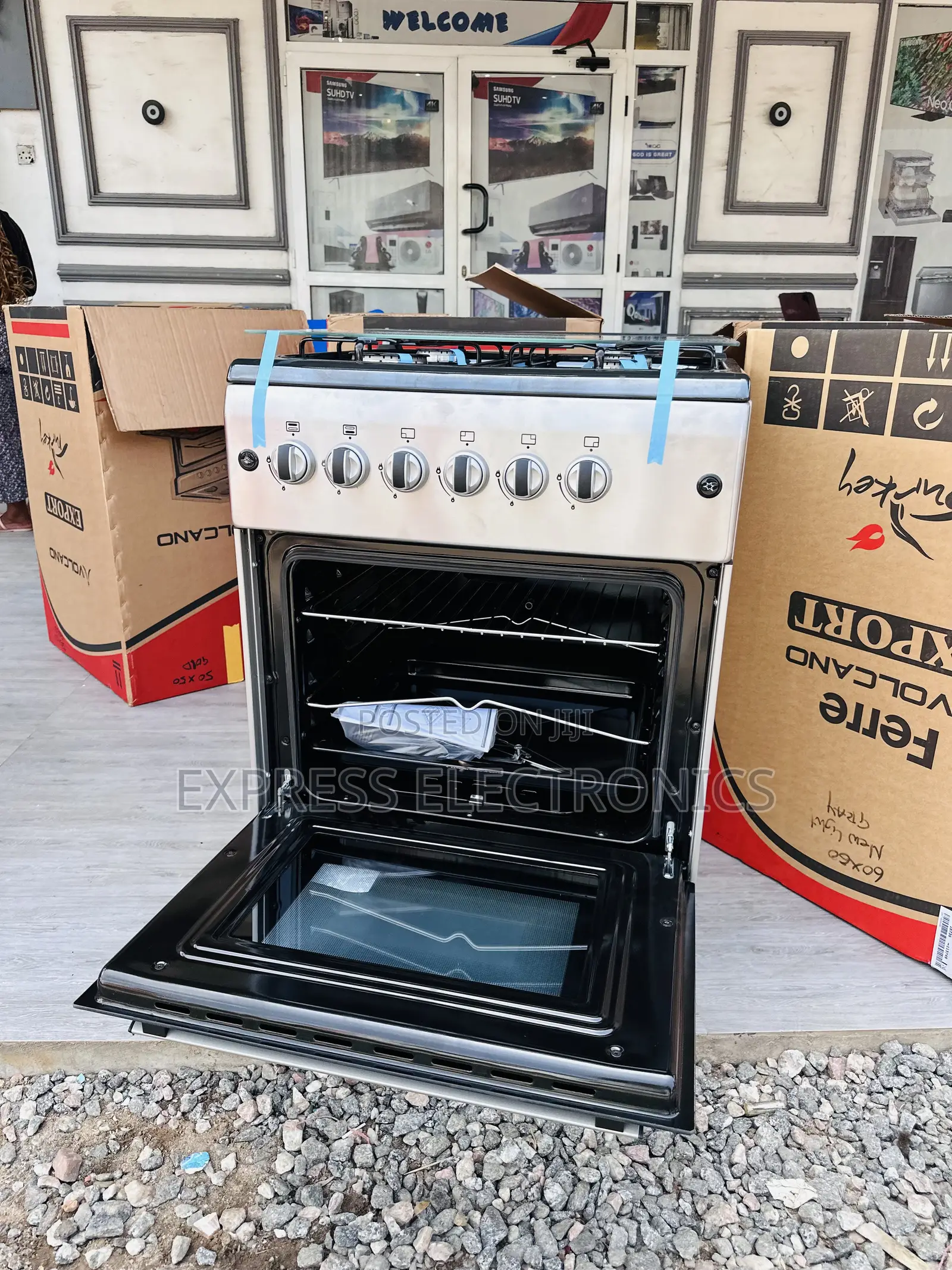 Best Sliver Shine Gas Cooker Oven 60/60 New Line 4burner