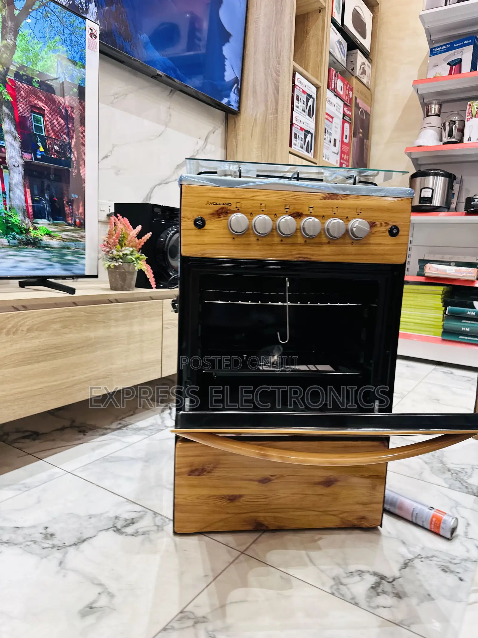 New Wooden Like Gas 4burner Cooker Oven 4burner