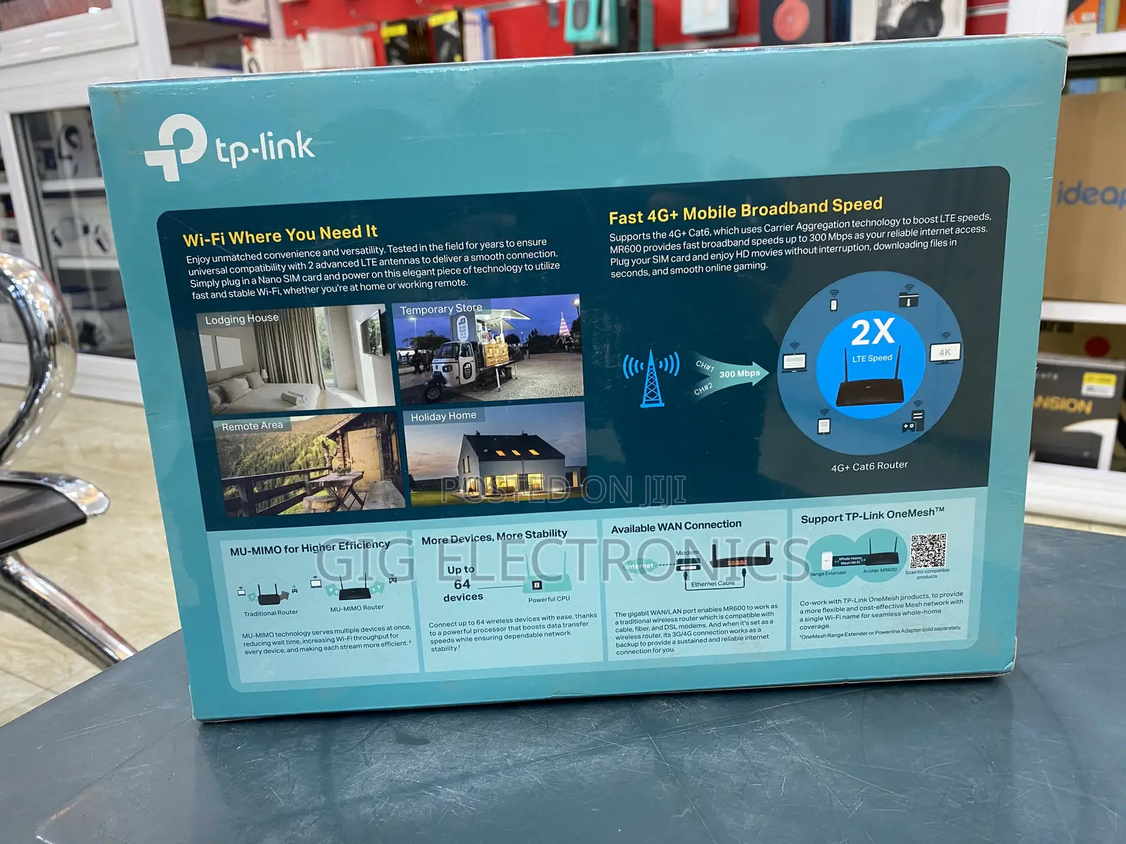 Tp-Link Archer Mr600 4g+ Wi-Fi Router Dual Band Sim Slot