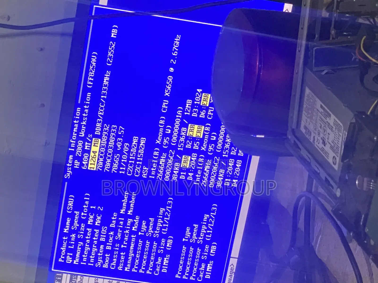 Desktop Computer HP Z800 24GB Intel Xeon SSHD (Hybrid) 1T