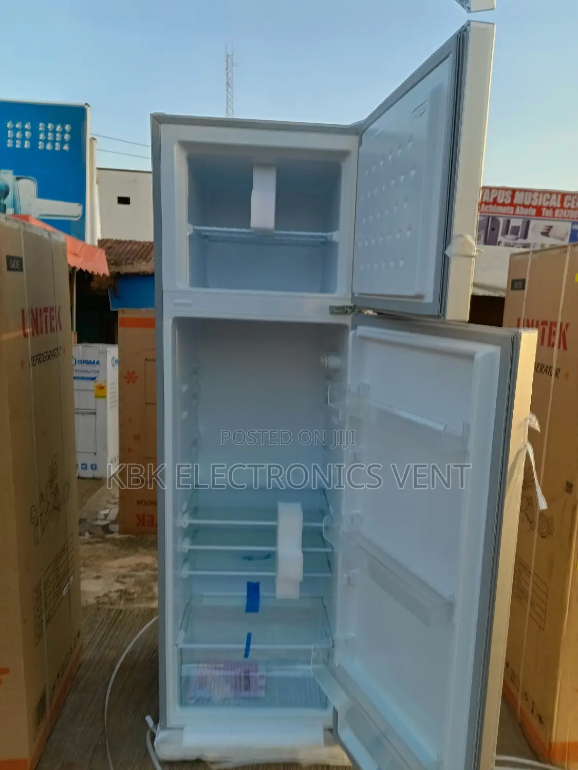 Unitek 260liter Double Door Fridge Top Freezer