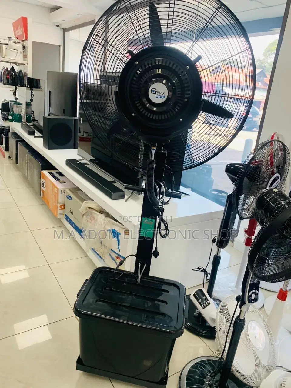 Original 16 Inch Centrifugal Water Mist Fan + CE ROHS SASO.