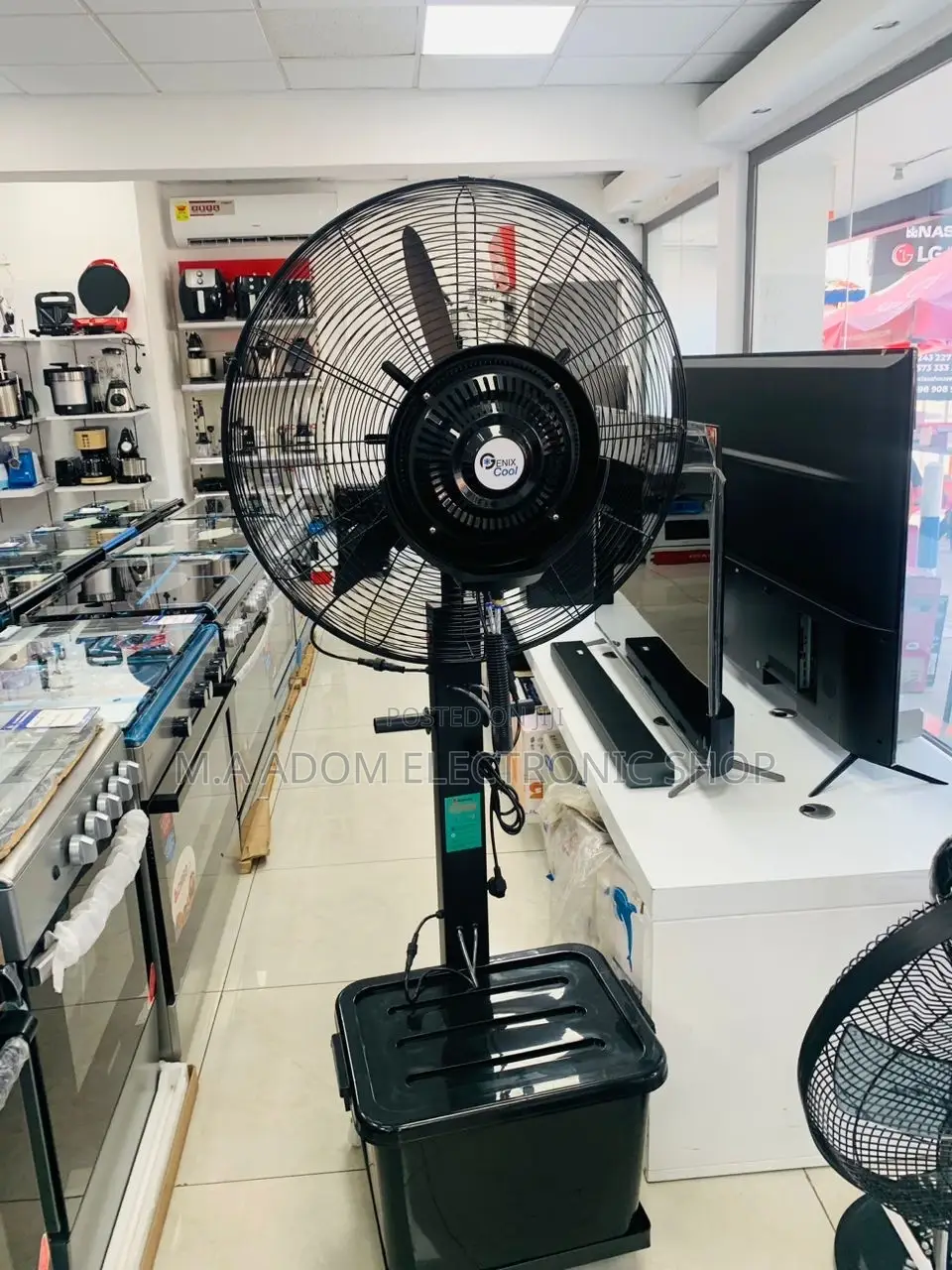 Newly in Stock 16 Inch Centrifugal Water Mist Standing Fan.