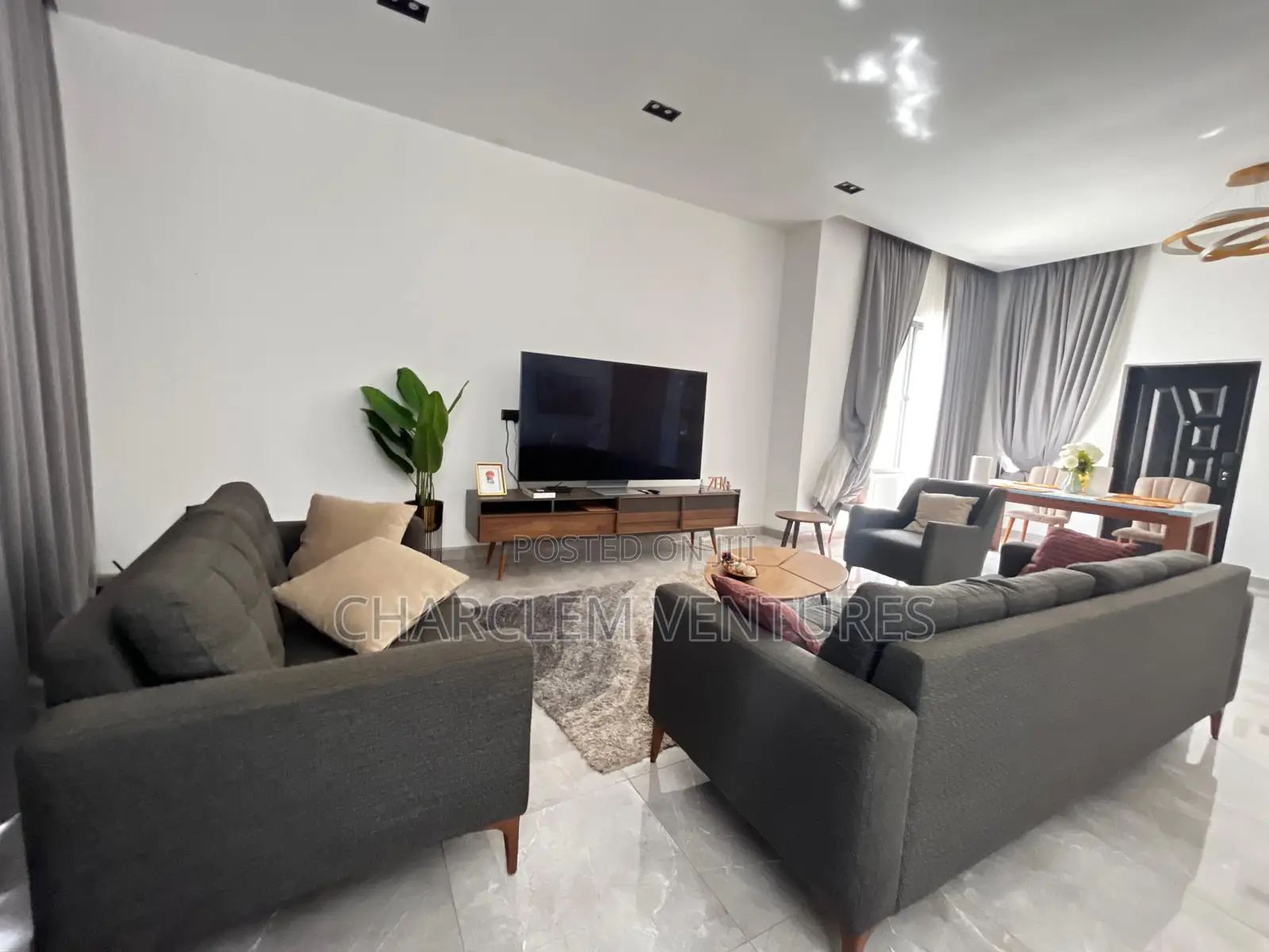 Furnished 3bdrm House in Charclem Ventures, East Legon for sale